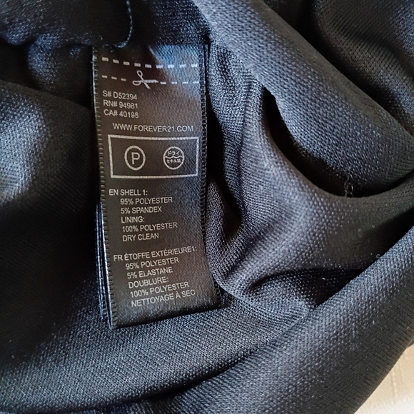 Forever 21 Shimmering Silver Long Sleeve Dress Size M - Picture 8 of 8